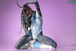 I have a suprise for you enjoy the latex crazy boots leather harness part 3