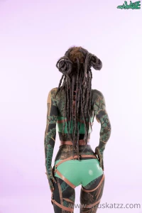 I have a suprise for you enjoy the latex crazy boots leather harness part 15