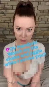 Pov handjob time i start by pulling one tit out shaking and bouncing