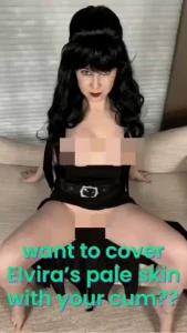 Have you ever wanted to cover elvira s big tits with your tasty warm