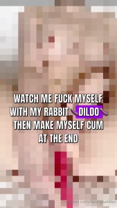 It s happening a video of me fucking myself with a dildo and because