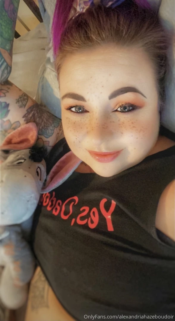 Bedtime cuddles with eeyore 