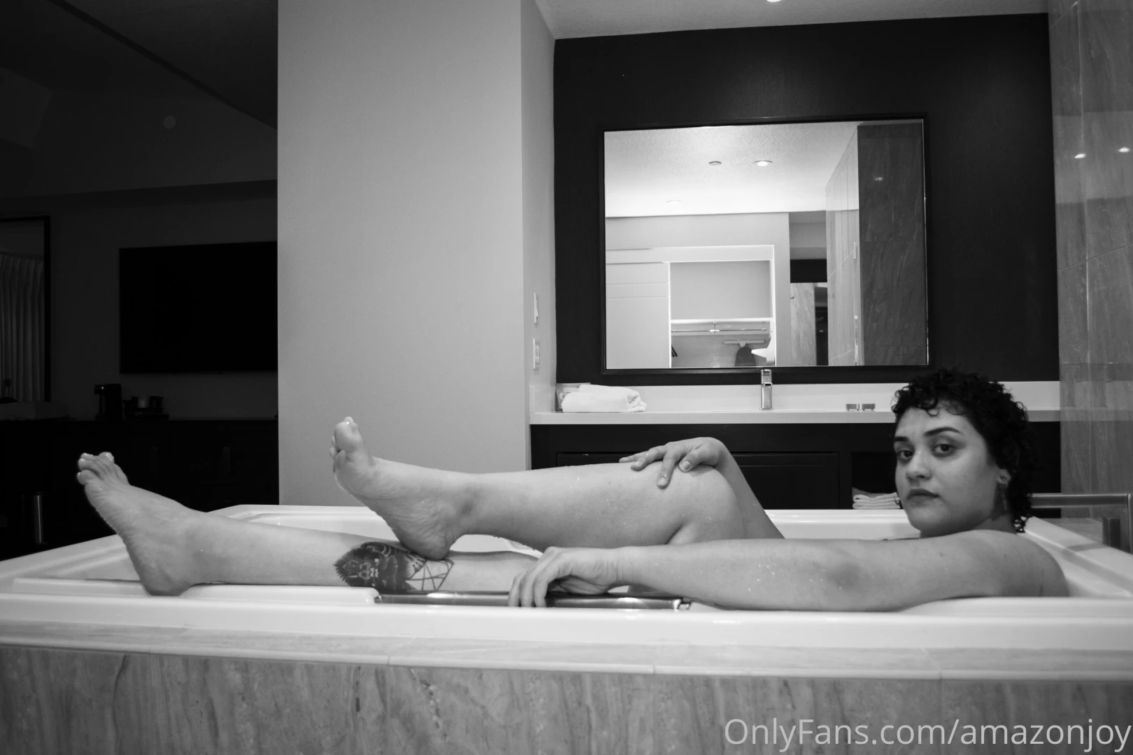 Black and white wet and waiting 