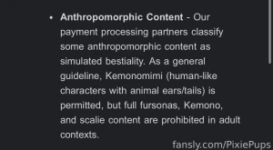 Tldr fansly is banning furries on their platform i have to delete all