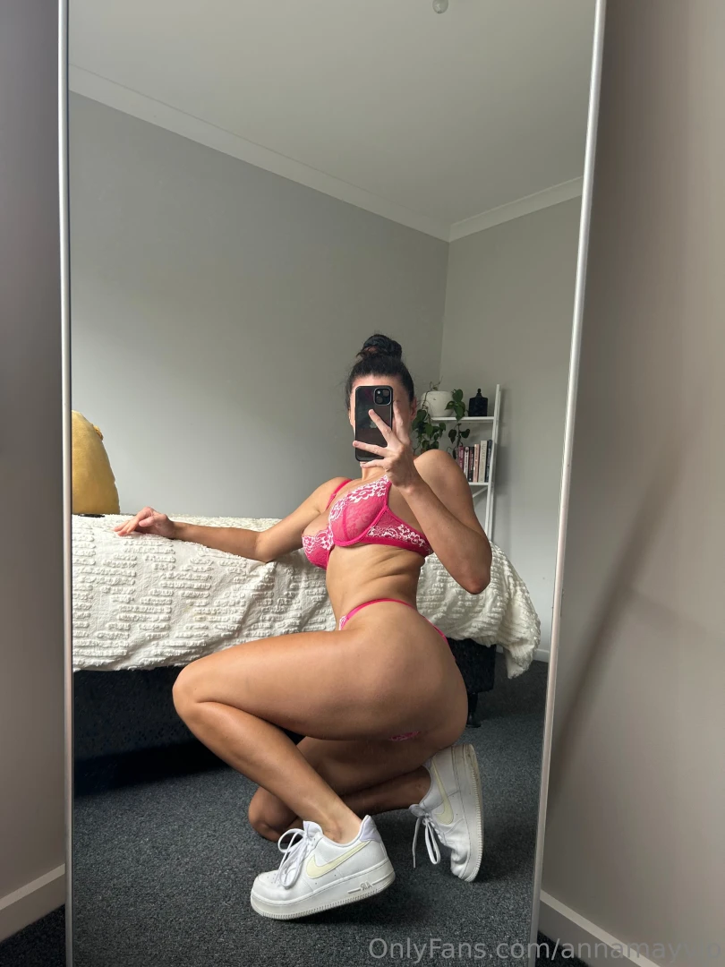 Lingerie and kicks say no more 