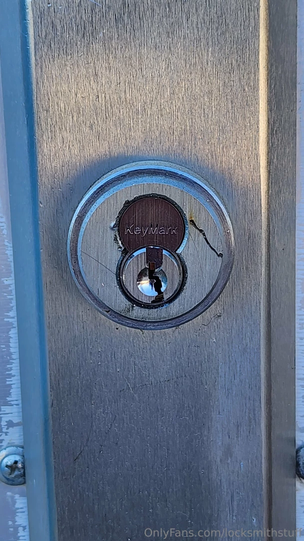 Old school medeco keymark classic had to drill it out and replace the part 3 