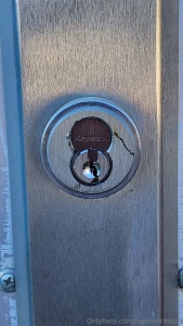 Old school medeco keymark classic had to drill it out and replace the part 3