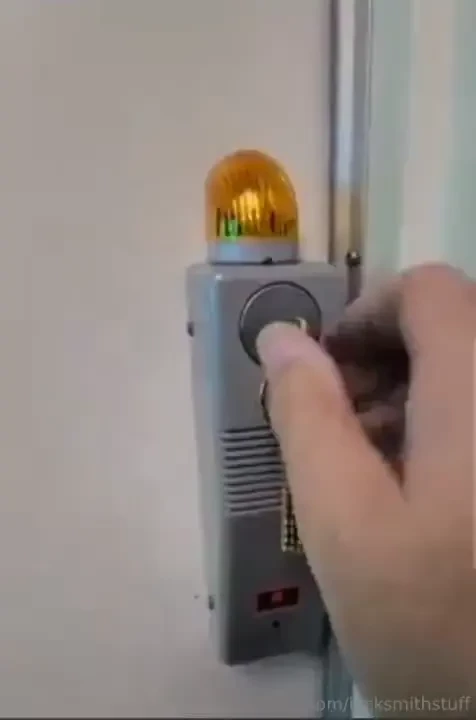 Alarmlock pilfer guard with strobe for noisy loud environments and part 6 