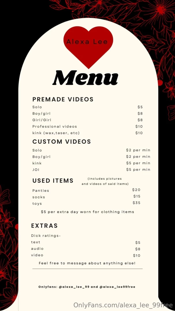 Finally made a menu tip on here and message for anything 