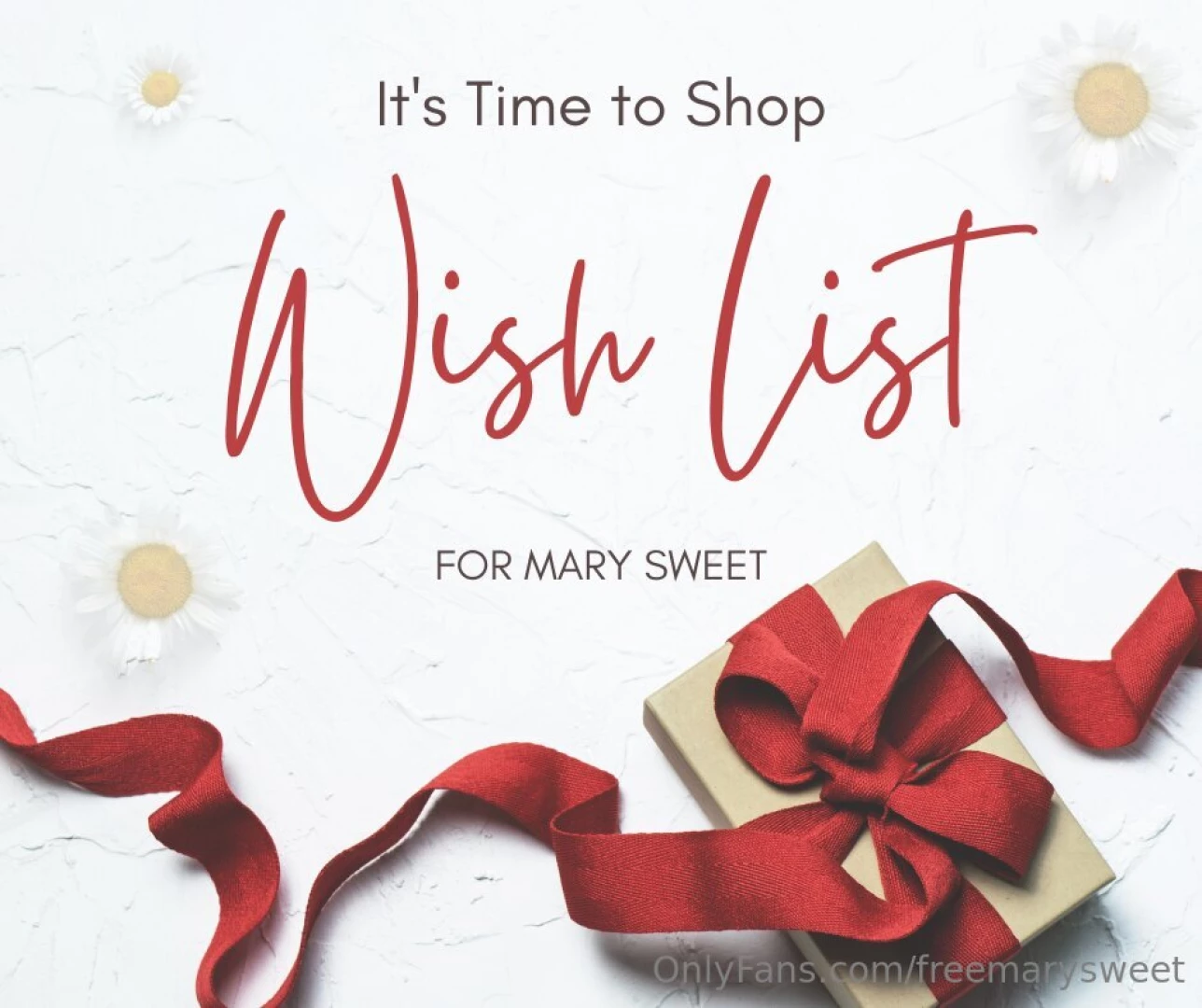 It s always extra sweet when fans pamper me - i ve got a wish list 