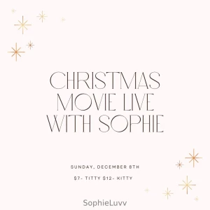 Super excited for my live tonight ready to watch a christmas movie and