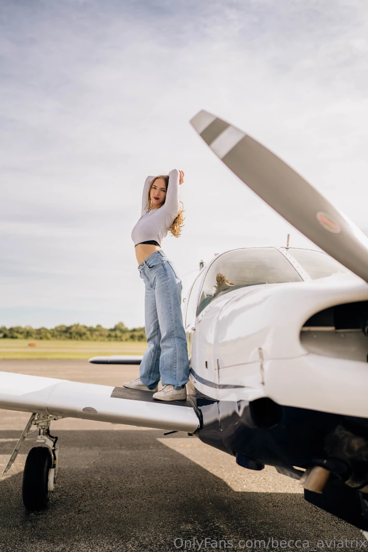 A little preflight stretching 
