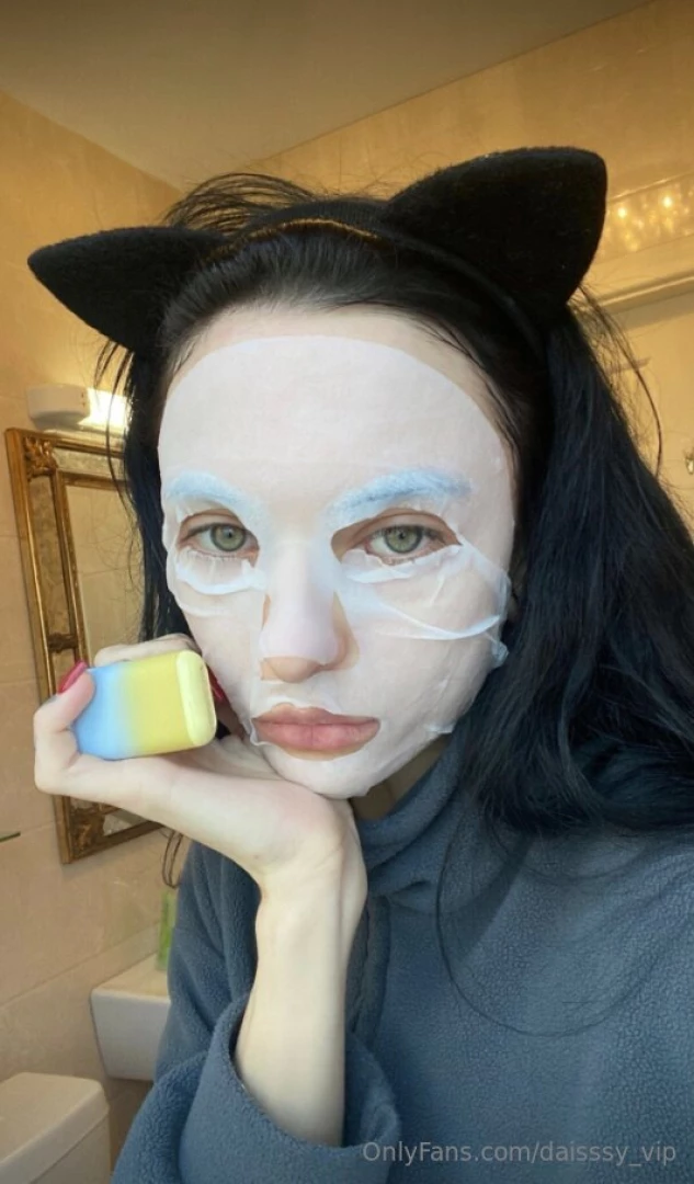 In the dim candlelight i indulge in the ritual of self-care applying 