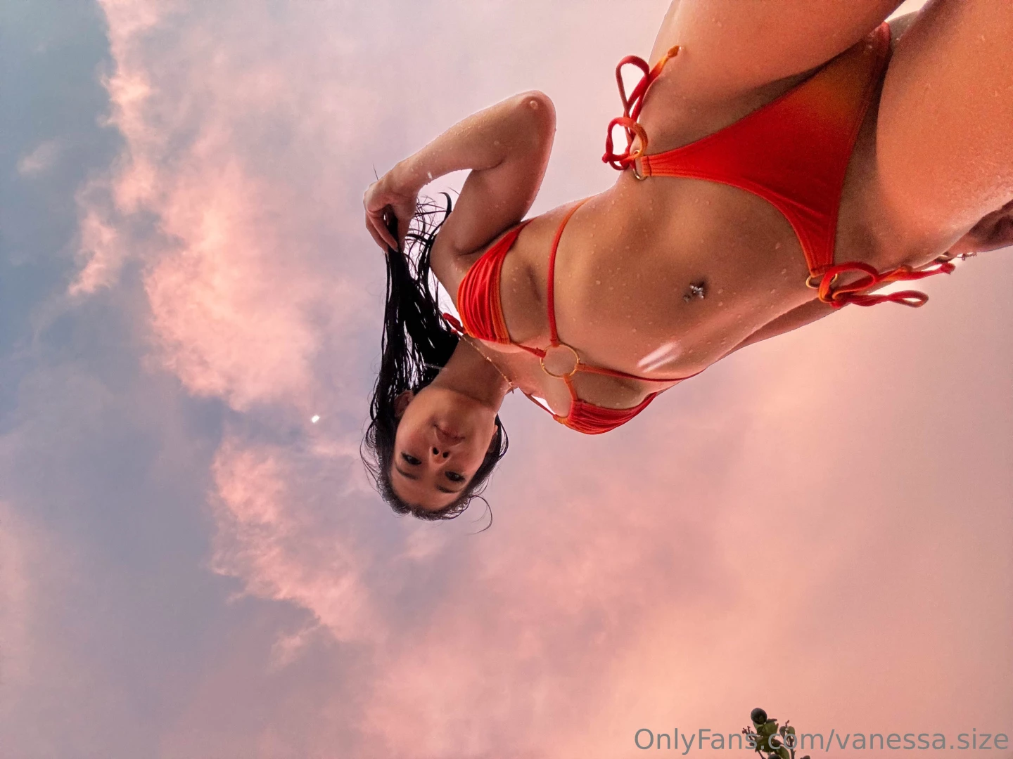 The sunset is breathtaking with streaks of pink and orange melting 