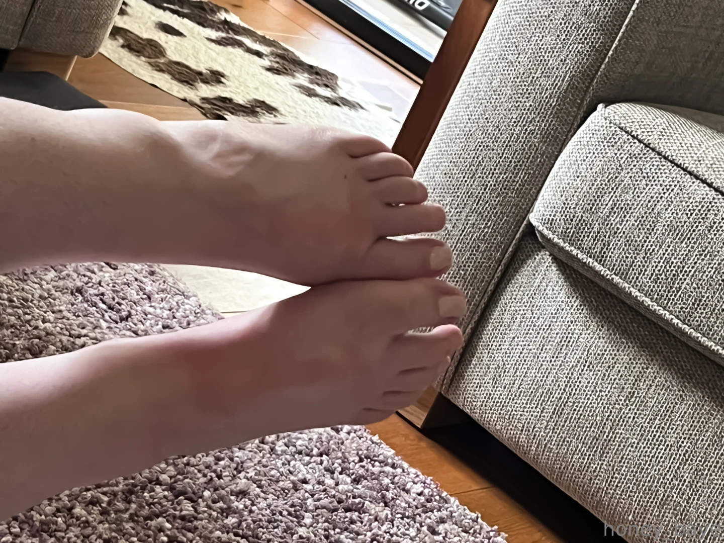 Feeding the feet lovers out there guess who sprayed sun cream while 