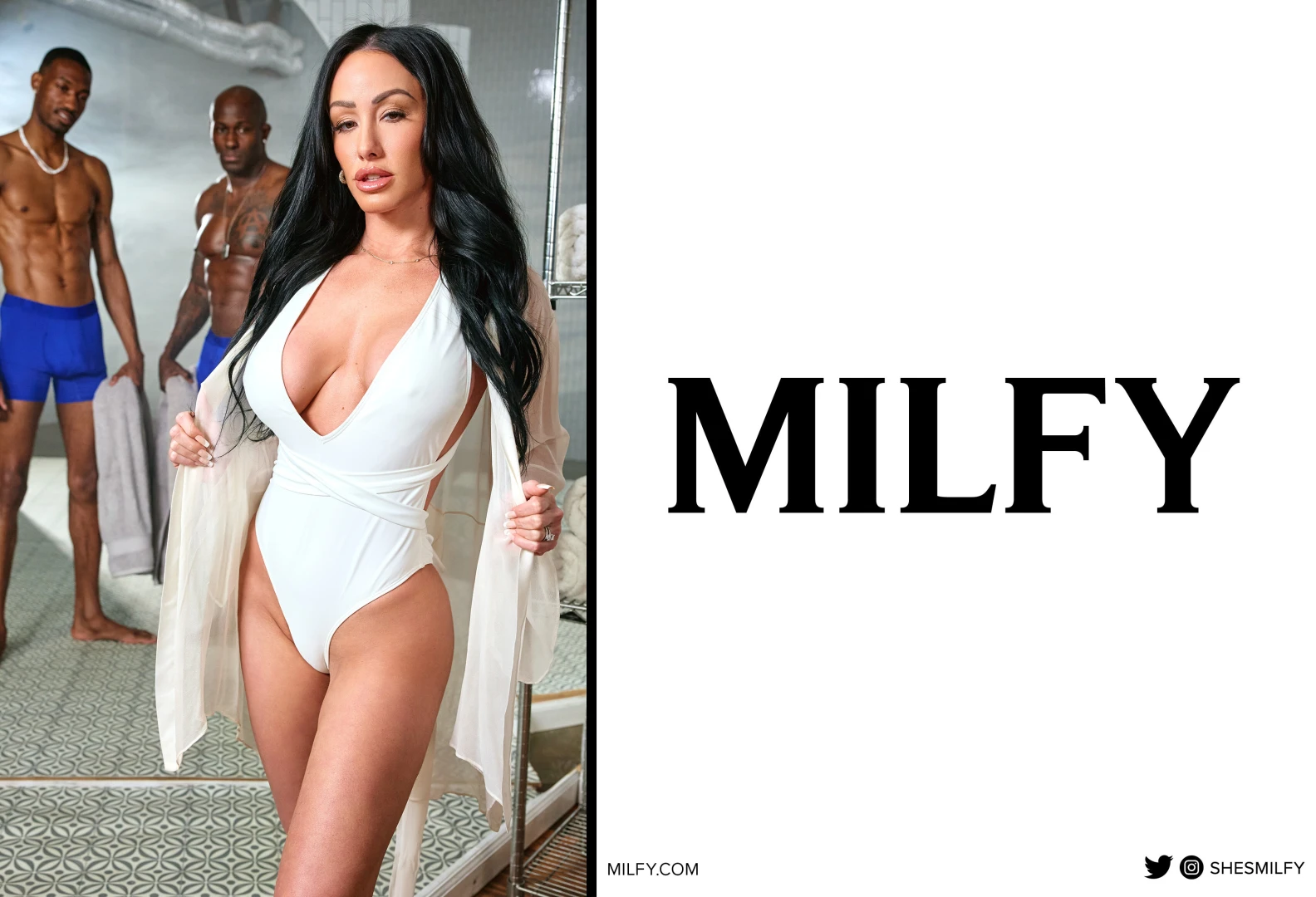 Step inside the locker room where jenniferwhite turns up the heat and 