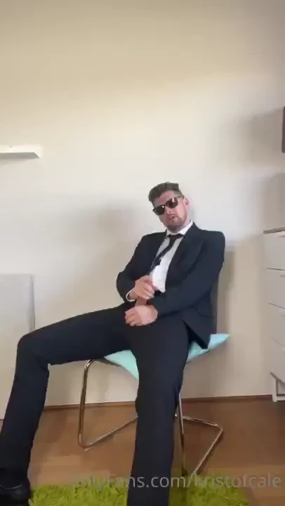 Suited up for you babe do you want to taste that cum 