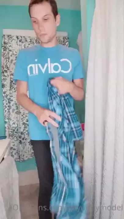 Stripping and showering and a little dildo action to end my day after 