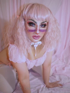 This weekend i was a sweet pastel elf girl loving this sheer lingerie part 4