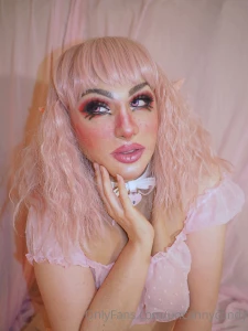 This weekend i was a sweet pastel elf girl loving this sheer lingerie part 3