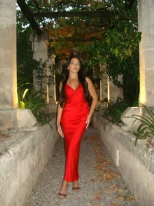 Baby in red ready to be bred