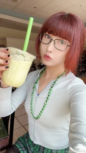 On st patricks day i had pho and dressed up in all the green outfits part 2