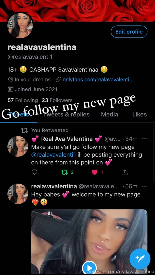 Go follow my new page 