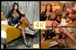 Leather nylon stockings footjob and anal pleasure ref224 32 minutes i