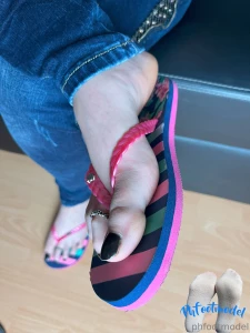 My black toes in flip flops p part 9