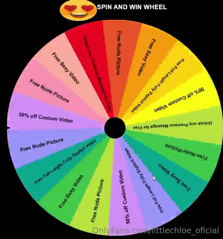 Hey babe ready to test your luck and win something naughty spin the 