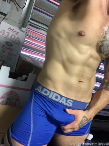 In a mechical room all by myself what a great time to jerkoff if you