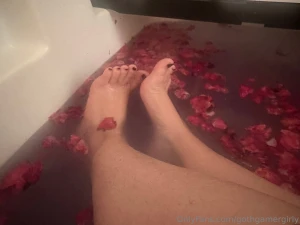 Splish splash my feet needed a soak think you d like to help me dry