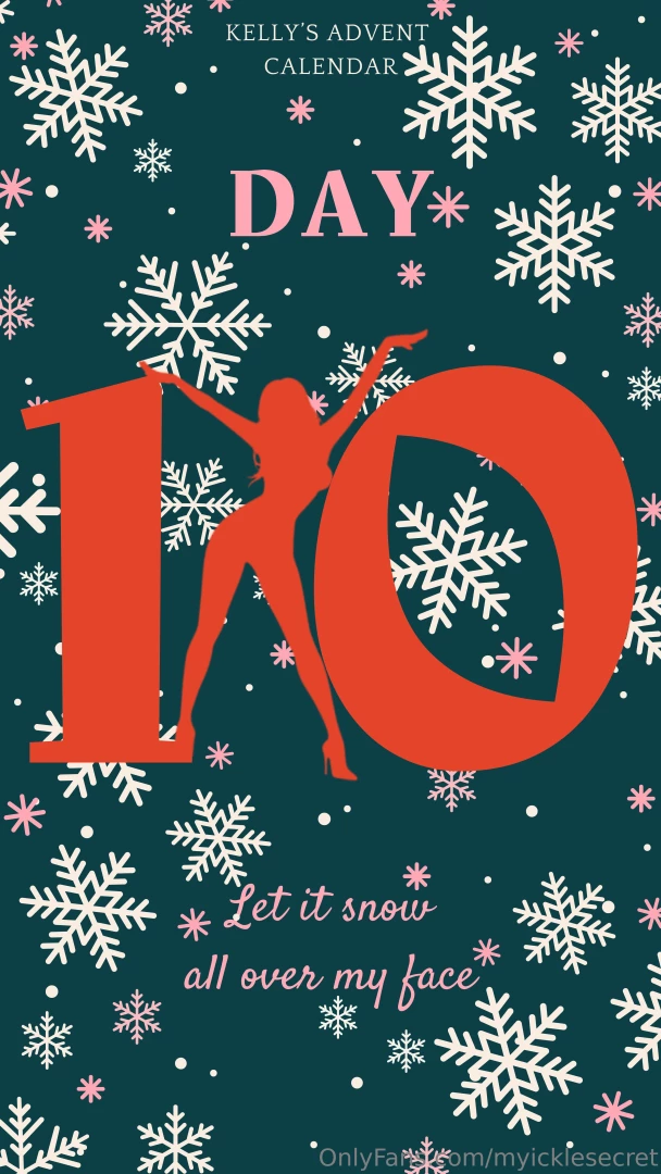 Advent calendar day 10 watch me jingle my bells for santa s lap dance 