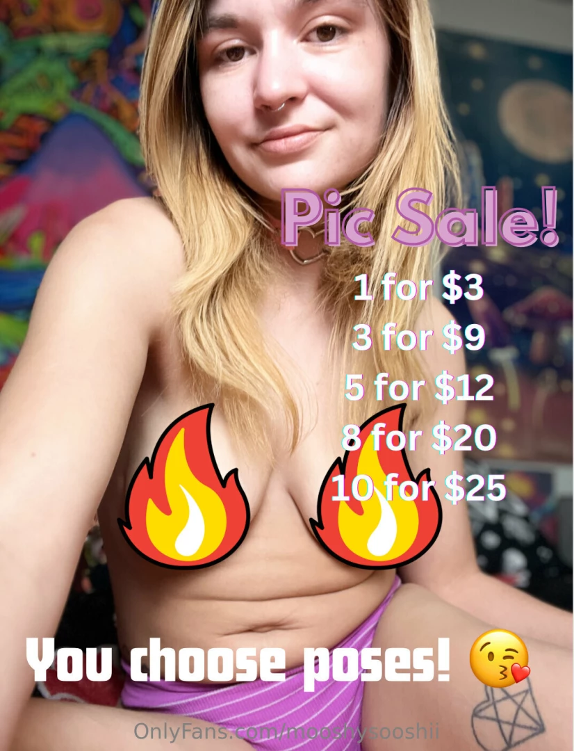 mooshysooshii - Content sale tip the amount you would like then message me the poses 