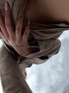 No bra and no panties today