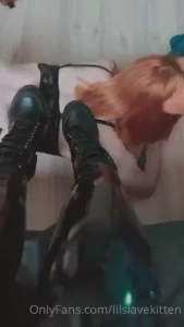 Pov i m your little kitten footstool i thought us talking was so cute