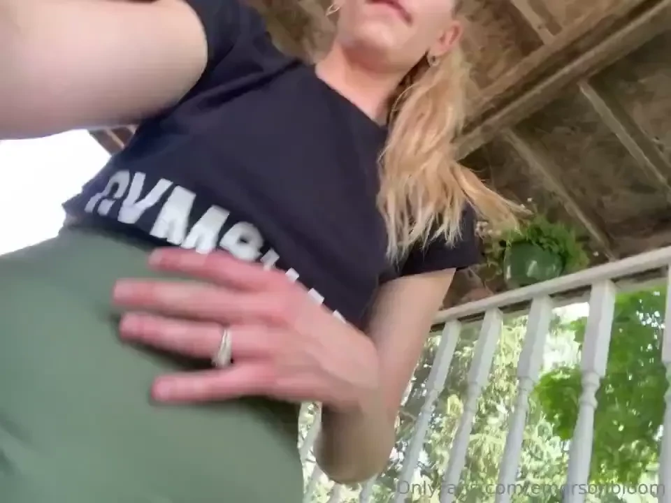 Surprise during morning stretches 