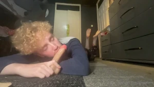 First time taking my dildo all the way in my ass while showing my feet