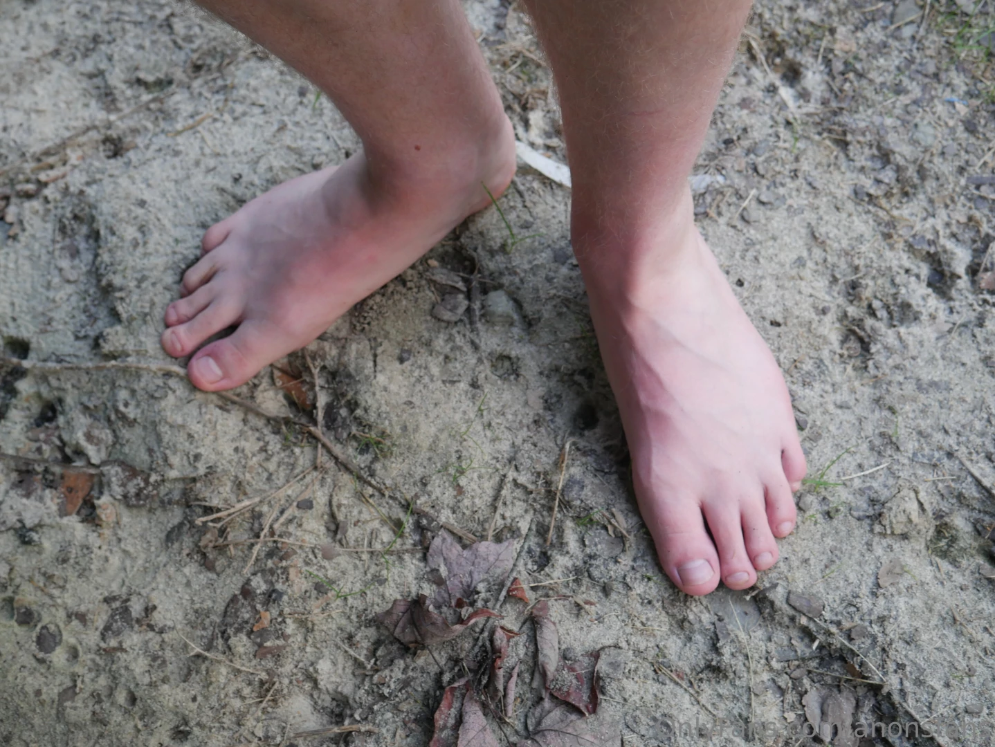 My feet before and after walking barefoot outside first time getting part 30 