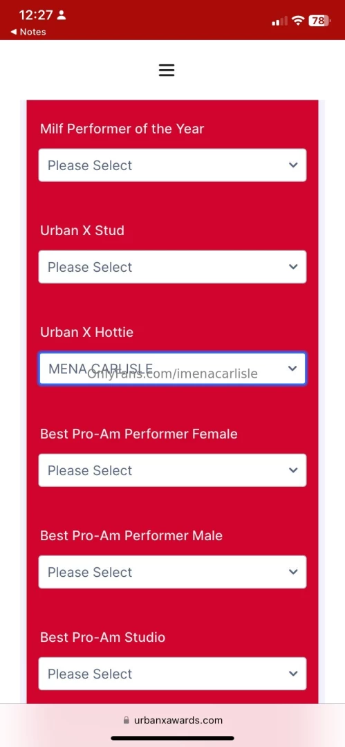 Last day to go vote for me for urban x hottie click the link below and 