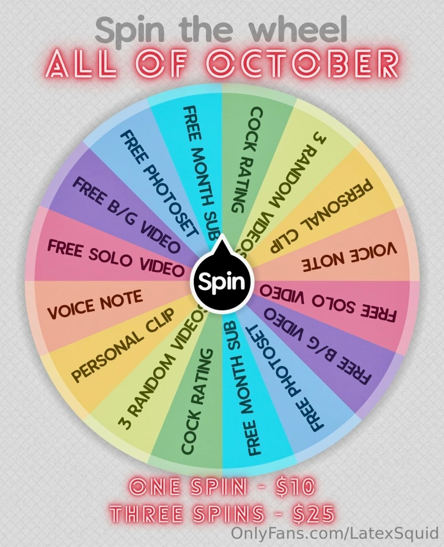 It s october so my birthday celebrations start now every spin is a win 