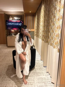 Unlock to remove the robe