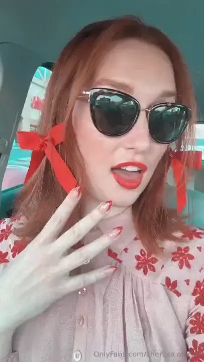 Matching my lips to my nails 