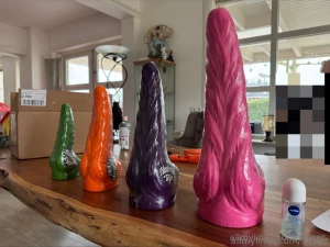 Look what i got my own dildoos with my name on it siswets tentacle