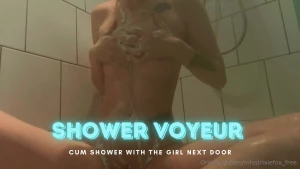 Shower voyeur - cum shower with the girl next door time to get wet