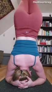 Monday morning headstand practice