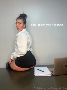 You have been a bad boy come and see ms ritchie in class right now