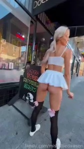Does she public publicnudity publicflashing upskirt twerk schoolgirl