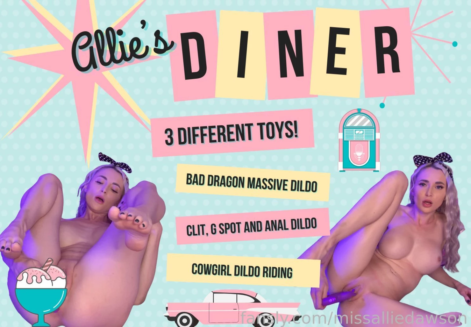 Welcome to allie s diner where the menu has way more than milkshakes 