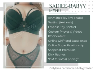 Message for menu details amp pricing